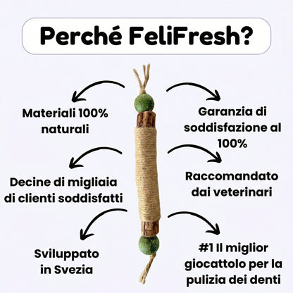 FeliFresh™ - Pulisci i denti del tuo gatto in pochi minuti (4 pezzi)
